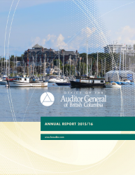 Cover of Annual Report and Financial Statements 2015/16 with image of sailboats moored in harbour. 