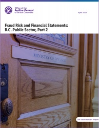 Report cover image showing a wooden door with the Ministry of Finance placard across it